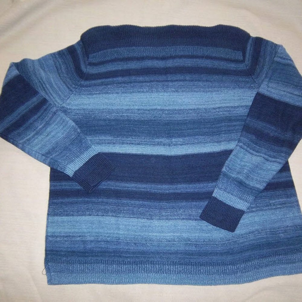 Denim Blue boat neck sweater